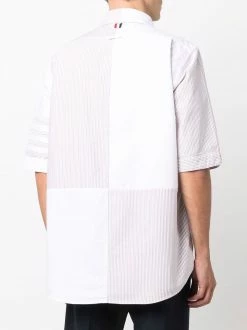 Thom Browne panelled four-bar shirt