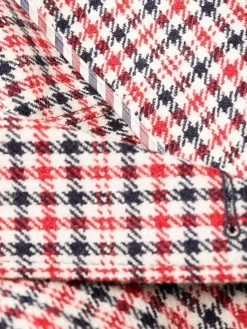 Thom Browne check button-front coat