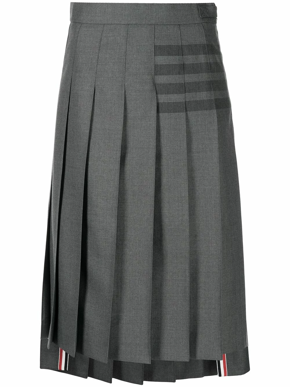 Thom Browne 4 Bar stripe pleated skirt pleated skirts of women 1 Thom Browne 4-Bar stripe pleated skirt