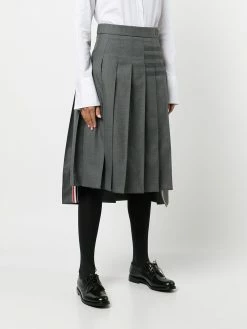 Thom Browne 4 Bar stripe pleated skirt pleated skirts of women 7 Thom Browne 4-Bar stripe pleated skirt