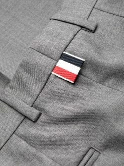 Thom Browne cuffed-hem cropped trousers