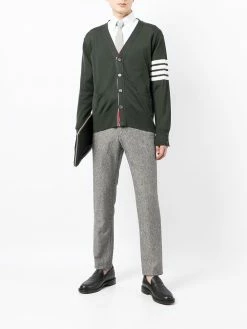 Thom Browne intarsia-knit 4-Bar stripe cardigan