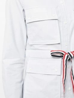 Thom Browne RWB stripe flap pocket shirt shirts of women 9 Thom Browne RWB-stripe flap-pocket shirt