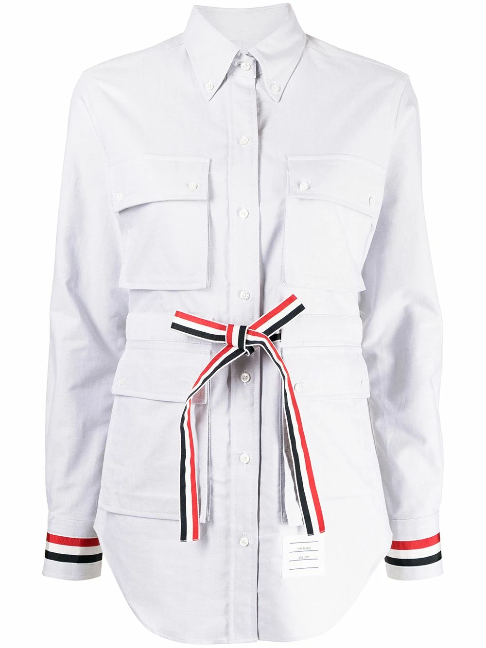 Thom Browne RWB stripe flap pocket shirt shirts of women 1 Thom Browne RWB-stripe flap-pocket shirt