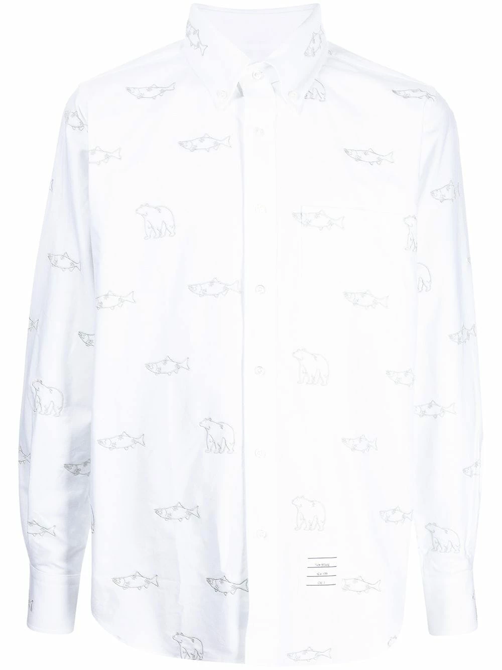 Thom Browne Animal embroidered long sleeve shirt shirts of men 1 Thom Browne animal-embroidered long-sleeve shirt