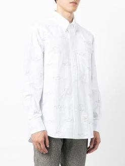 Thom Browne Animal embroidered long sleeve shirt shirts of men 7 Thom Browne animal-embroidered long-sleeve shirt