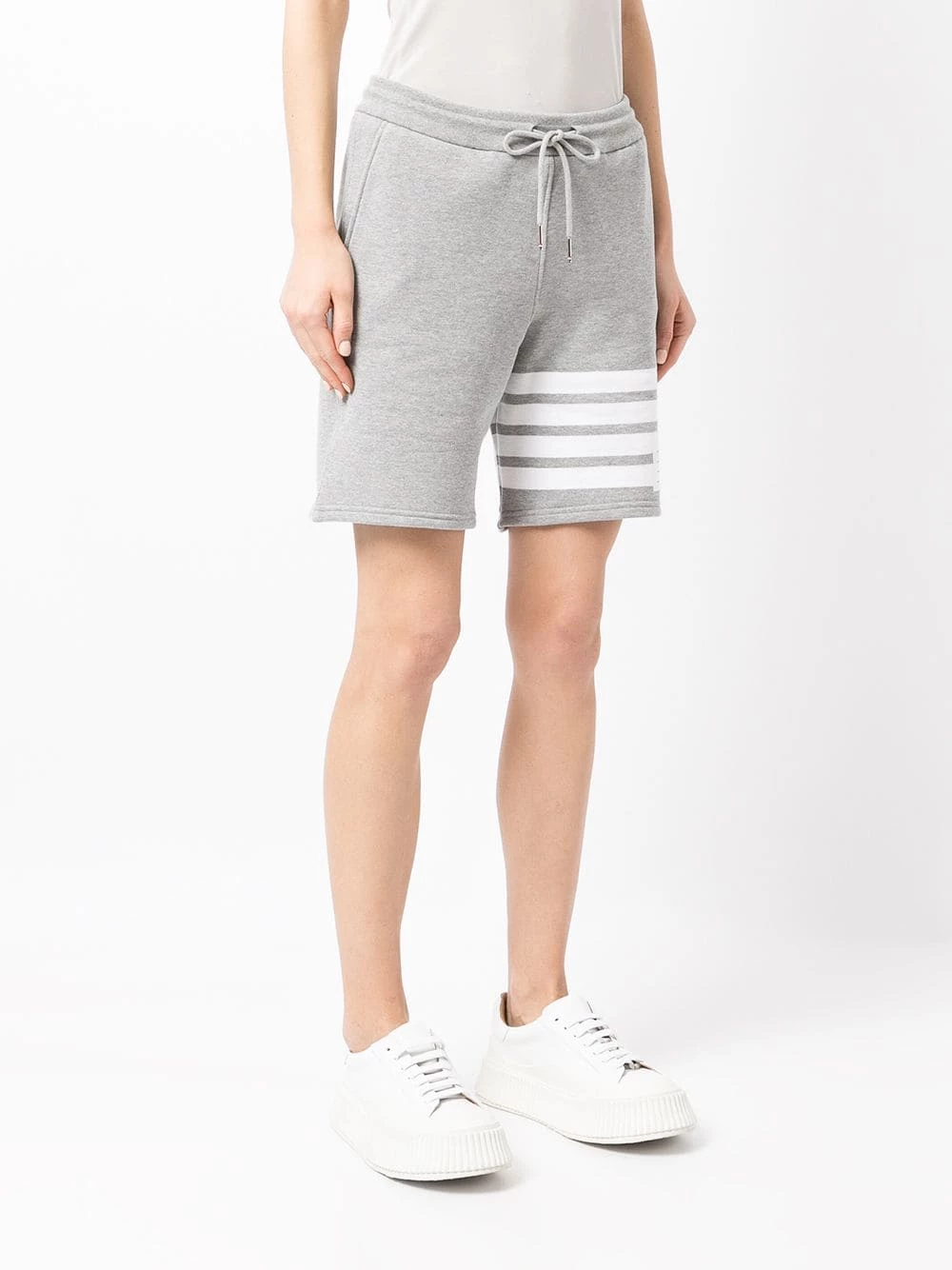 Thom Browne 4 Bar stripe track shorts short & mini shorts of women 3 Thom Browne 4-Bar stripe track shorts