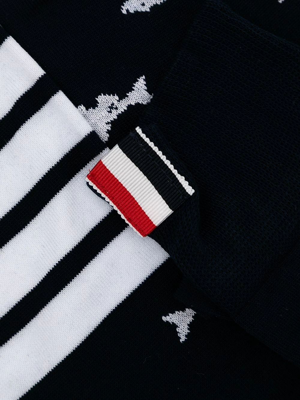 Thom Browne Animal knit mid calf socks of women 2 Thom Browne animal knit mid-calf socks