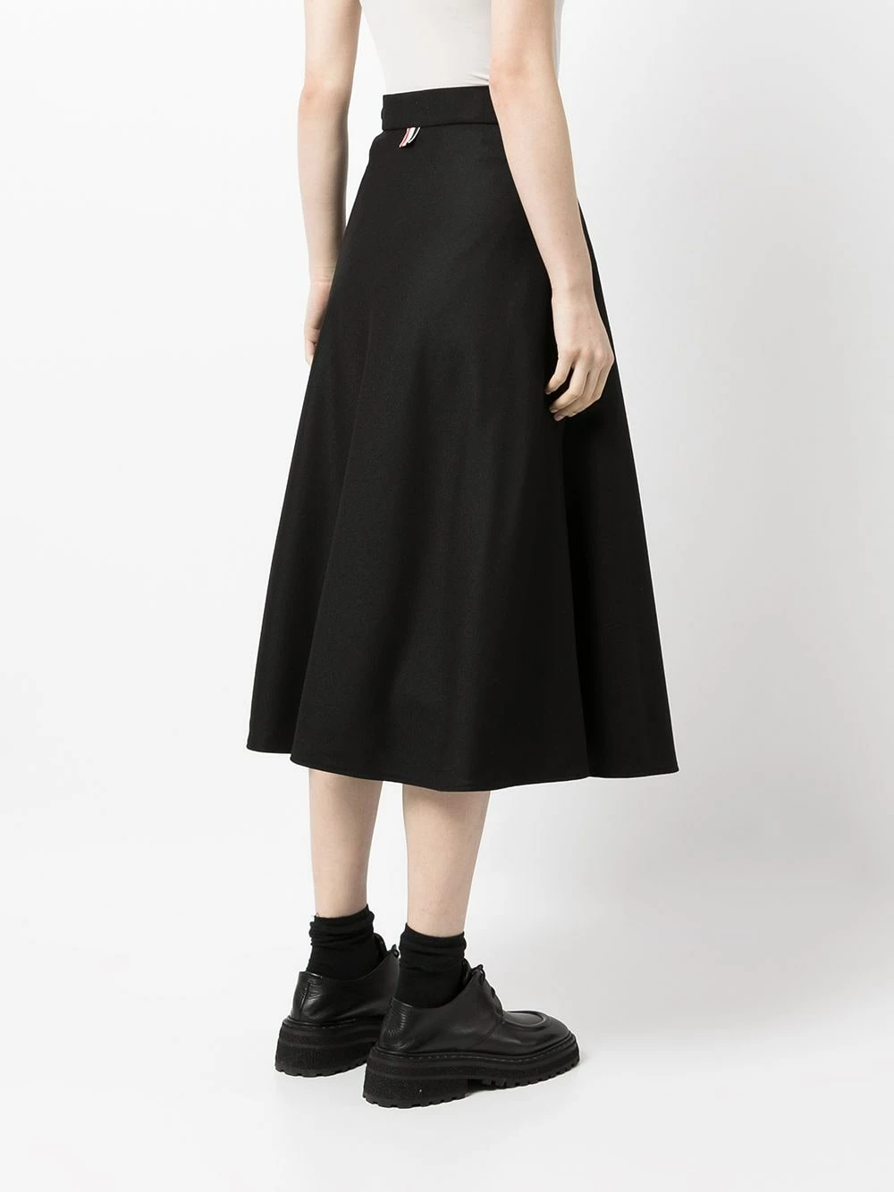 Thom Browne RWB stripe A line skirt high-waisted skirts of women 4 Thom Browne RWB-stripe A-line skirt