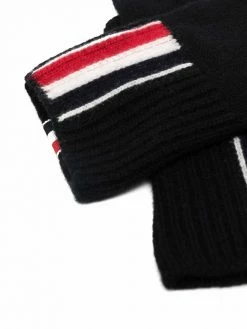 Thom Browne RWB-stripe merino wool gloves