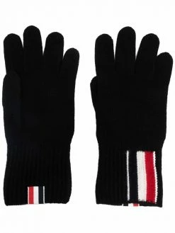 Thom Browne RWB-stripe merino wool gloves