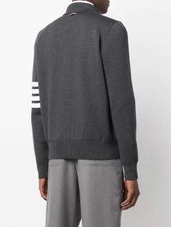 Thom Browne 4-Bar stripe zip-up jumper