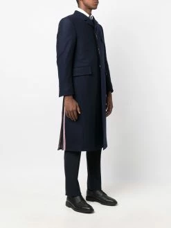 Thom Browne 4-Bar stripe single-breasted coat