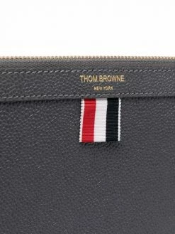 Thom Browne RWB-stripe clutch bag