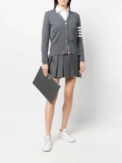 Thom Browne RWB-stripe clutch bag