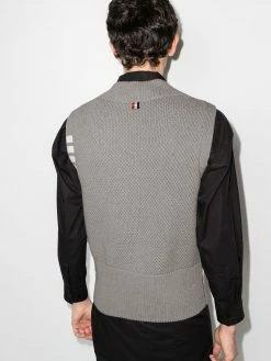Thom Browne 4-Bar V-neck vest