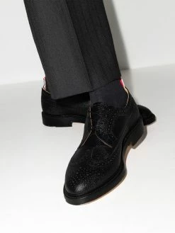 Thom Browne Punch hole leather brogues of men 9 Thom Browne punch-hole leather brogues