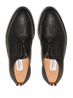 Thom Browne Punch hole leather brogues of men 8 Thom Browne punch-hole leather brogues