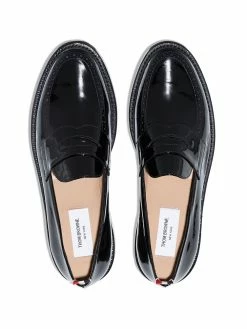 Thom Browne patent leather penny loafers
