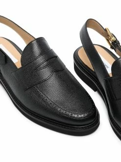 Thom Browne slingback leather loafers